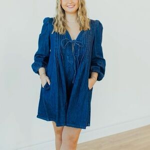 NEW Long Sleeve Denim Romper